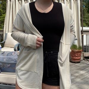 Cream colored cardigan